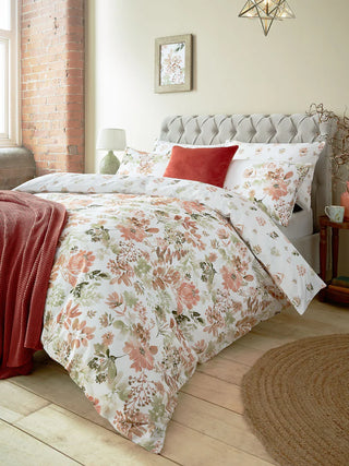 Lewcombe Terracotta Single Duvet Cover Set