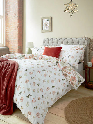 Lewcombe Terracotta Single Duvet Cover Set