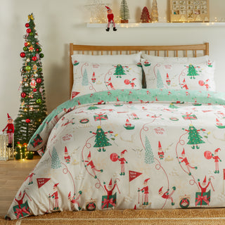 Elfie King Duvet Set Cream/Mint