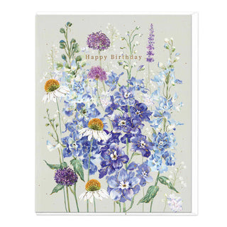 Fields Of Lavender & Blue Birthday Card