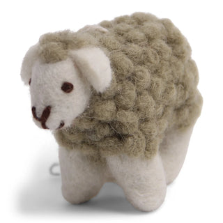 Mini Sheep Hanging Decoration - Dusty Green