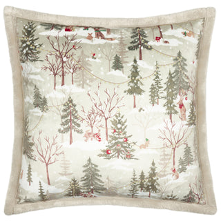 Forest Festivities Cushion Natural