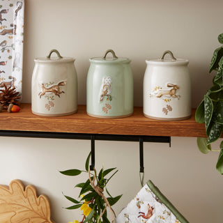 Forest Fable Owl Ceramic Canister
