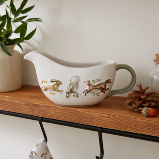 Forest Fable Ceramic Gravy Boat
