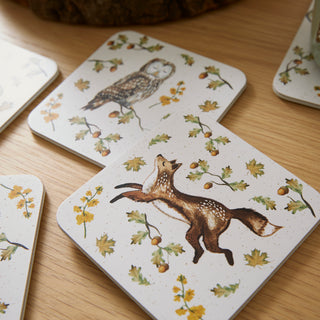 Forest Fable Set of 4 Coasters