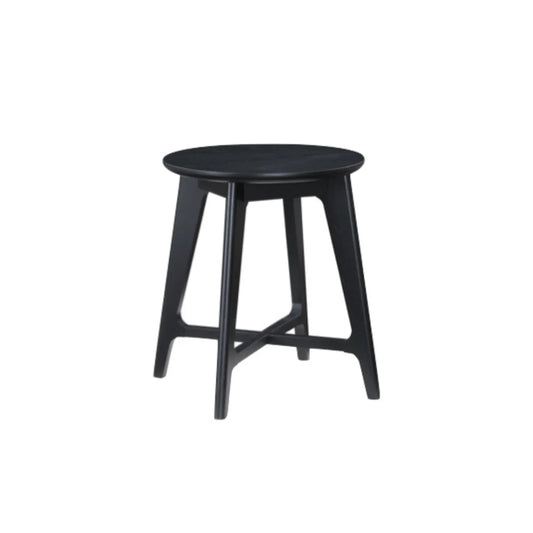 Carrington Round Lamp Table - Black