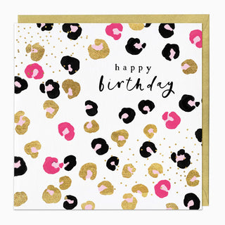 Leopard Print Birthday Card