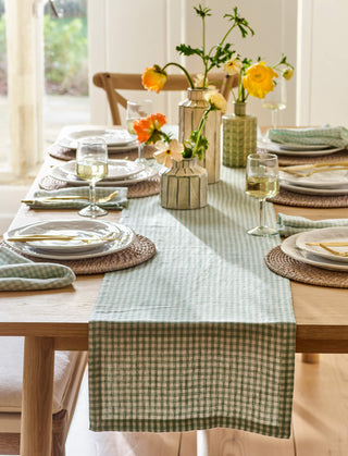 Oaksey Checked Runner  Rosemary