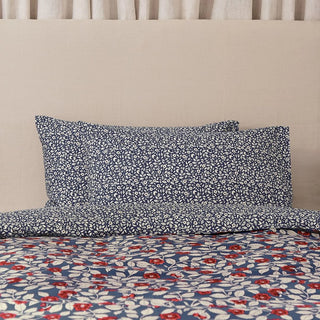 Grove Floral Pair of Standard Pillowcases Royal Blue
