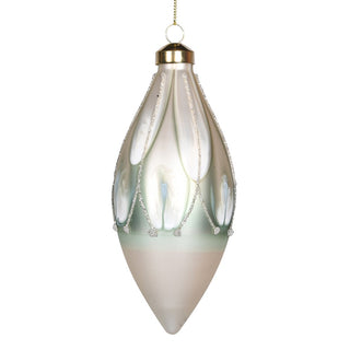 Sage Gold Glitter Finial