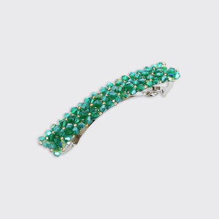 Sparkly Long Hair Clip Green
