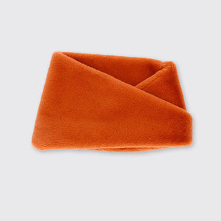 Chunky Faux Fur Snood- Burnt Orange