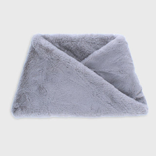 Chunky Faux Fur Snood - Grey