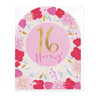 Sweet 16 Today Blooms Arch Card