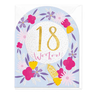 Eighteen Cheers Birthday Arch Card