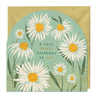 Flowering Daisies Birthday Arch Card