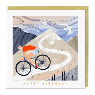 Mountain Cycling Birthday Card