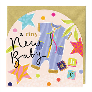 Neon New Baby Arch Card