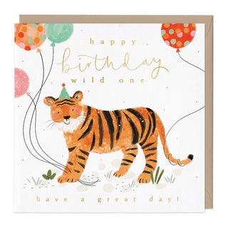 Wild Tiger Birthday Card