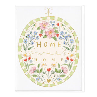 Home Sweet Home Floral Card