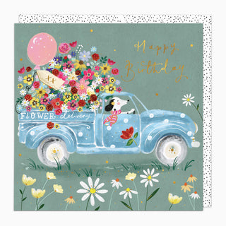 Flower Delivery Birthday Card