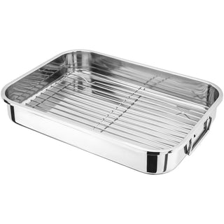 Judge Speciality Cookware, 39 x 28 x 7cm Roasting Pan with Rack