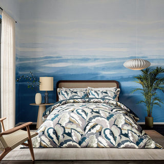 Calathea Super King Duvet Cover Set Cornflower