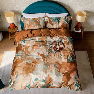 Foresta Double Duvet Cover Set Terracotta