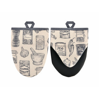 Herbs & Spices Microwave Mitts Pair