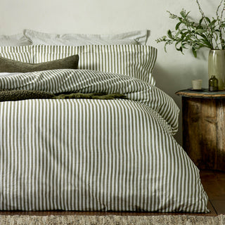 Hebden Single Duvet Cover Set Olive