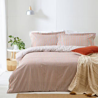 Hebden Single Duvet Set Pecan