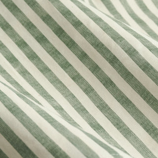 Hebden Striped Lined Eyelet Curtains 229X229cm Forest Green