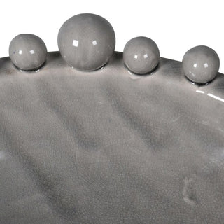 Decorative Grey Bobble Edged Bowl