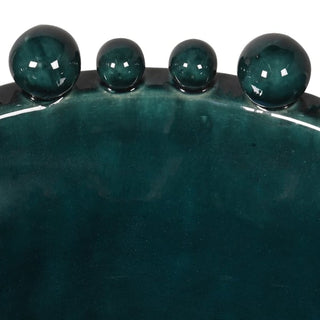 Teal Bobble Edged Bowl