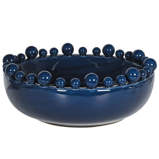 Dark Blue Bobble Edged Bowl