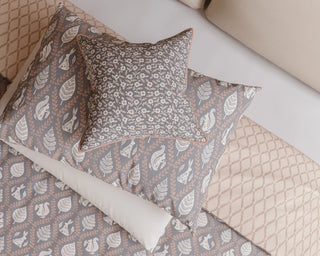 Woodland Trellis King Cover Set Graphite/Copper