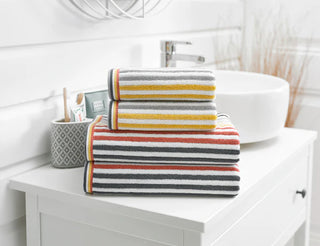 Hanover Stripe Hand Towel Mustard