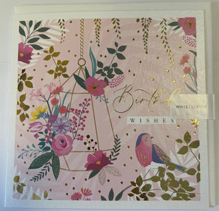 Birds Amongst The Flowers Birthday Card