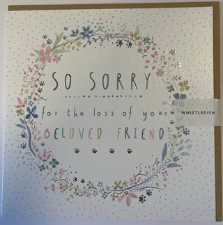 Beloved Friend Sympathy Card