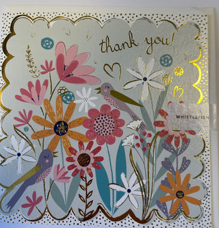 Floral Thank You Card