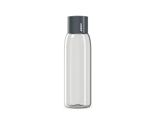 Dot Water Bottle with Counting Lid Anthracite