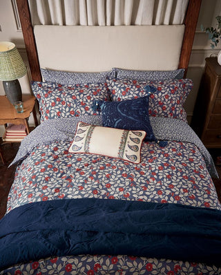 Grove Floral Single Duvet Cover Set Royal Blue