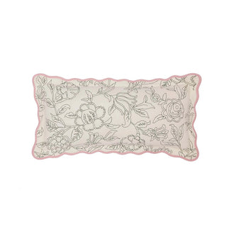 Juliette Rice Stitch Cushion 30cm x 60cm, Creme