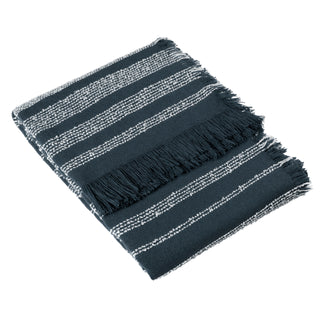 Jour Linear Woven Throw 130X180 Dusk