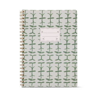 Tulip A4 Twin Wire Notebook Green Vine
