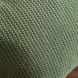 Moss Stitch Pom Pom Cushion Olive