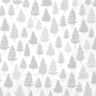 Nordic Forest Silver Paper Napkin