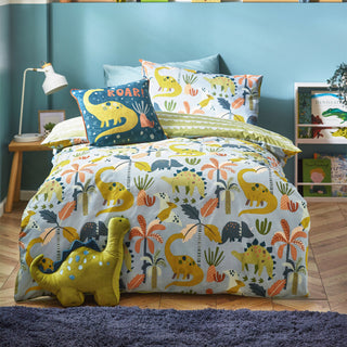 Little Dinos Single Duvet Set Blue/Green