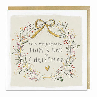 Special Mum & Dad Luxury Christmas Card