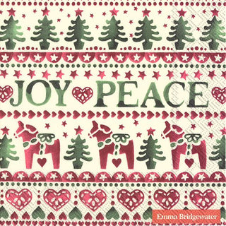 Christmas Joy Cream Paper Napkin